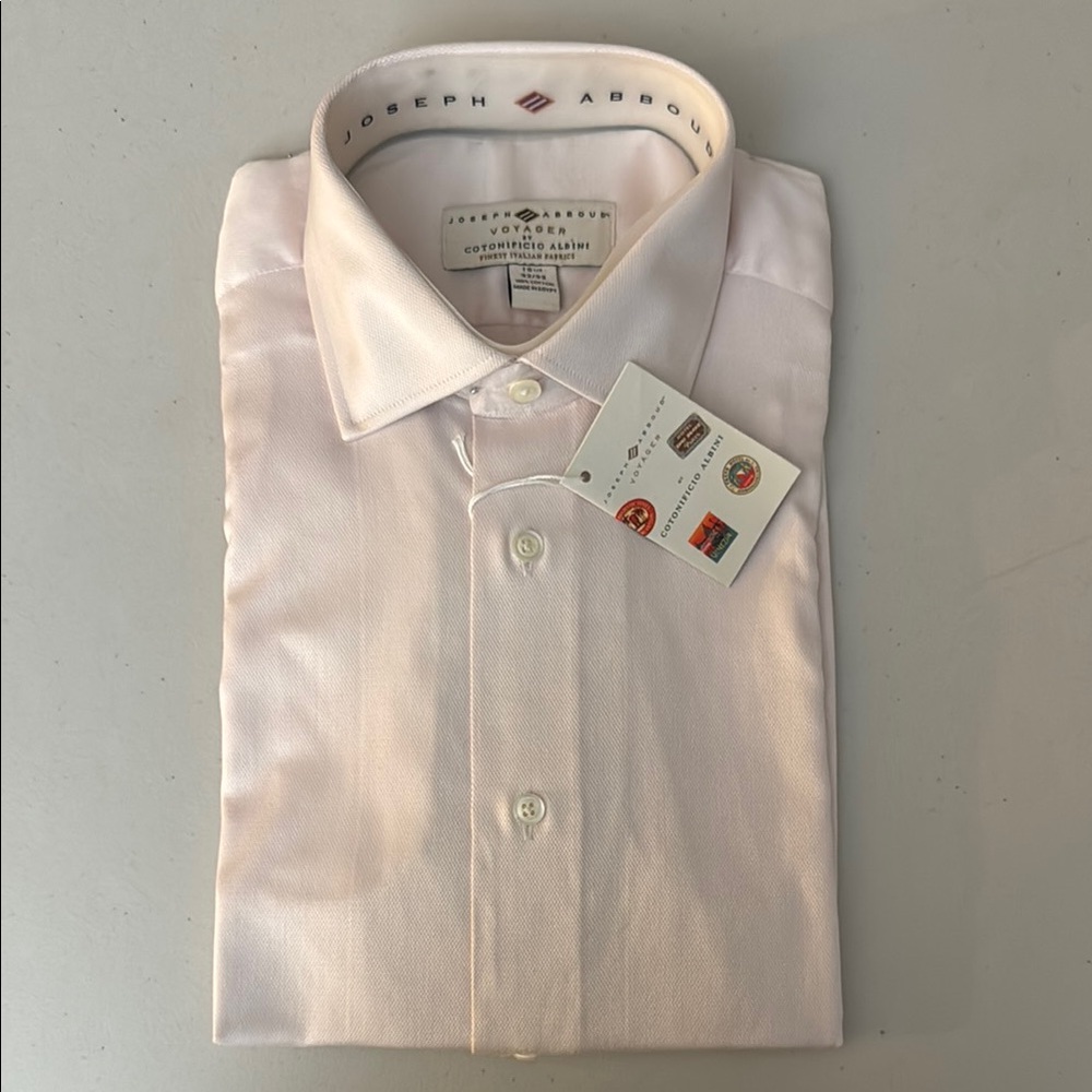 Joseph Abboud Men's Cream Dress Shirt